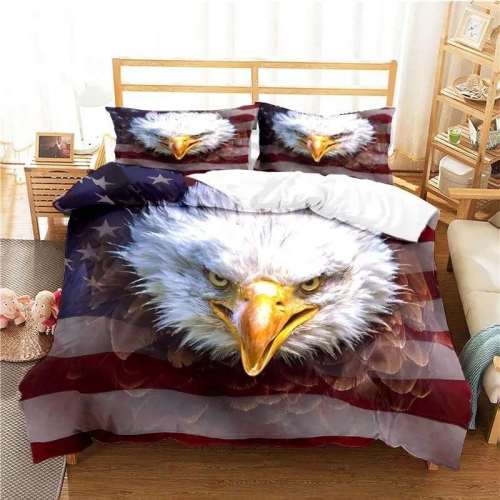 American Eagle Flag Print Bedding Sets