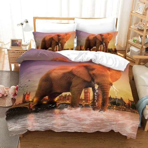 Funny Elephant Bed Cover