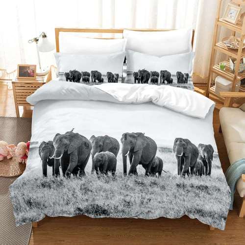 Elephant Packs Duvet Cover