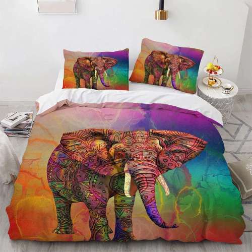 Colorful Tribal Elephant Beddings
