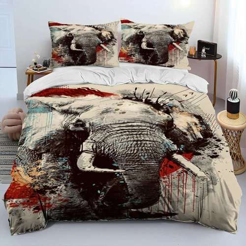 Art Elephant Print Bedding