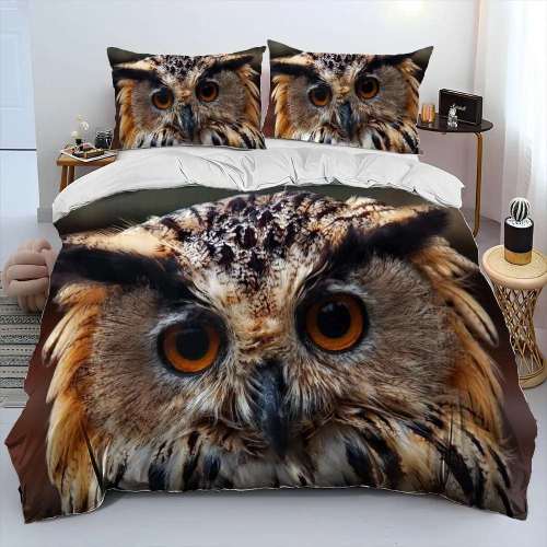 Owl Face Bedding Set