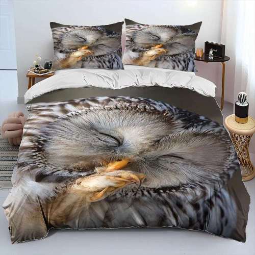 Lovely Owl Print Bedding