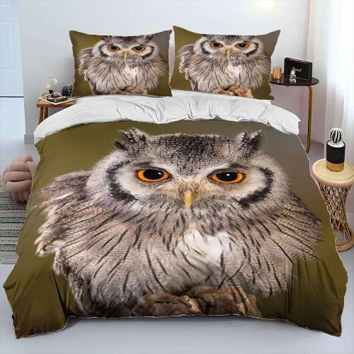 Cute Owl Bedding Set
