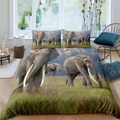 Packs Elephant Bedding Cover