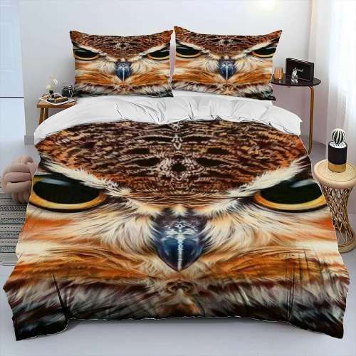 3D Owl Bedding Set