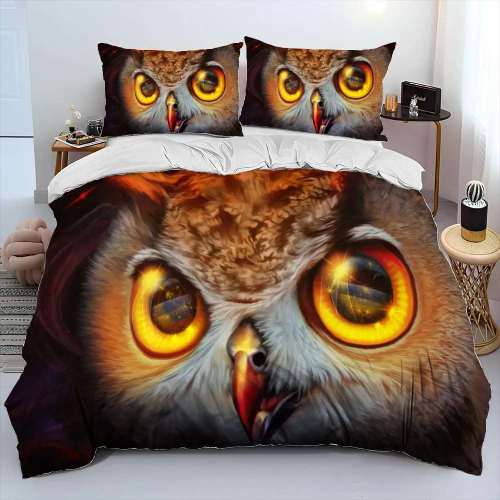 Animal Owl Print Bedding