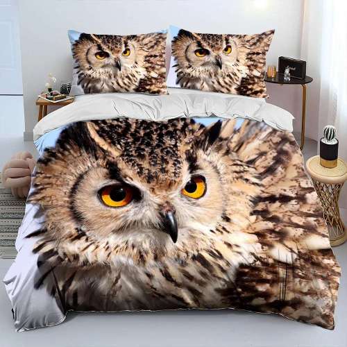Owl Print Bedding Set
