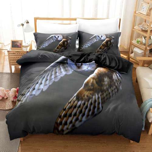 Owl Print Bedding Set