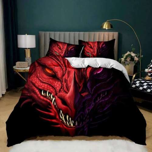 3D Dragon Bedding Set
