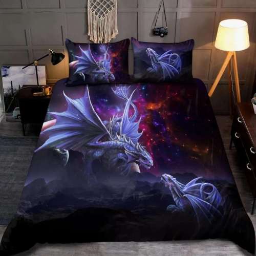 Galaxy Dragon Bedding Set