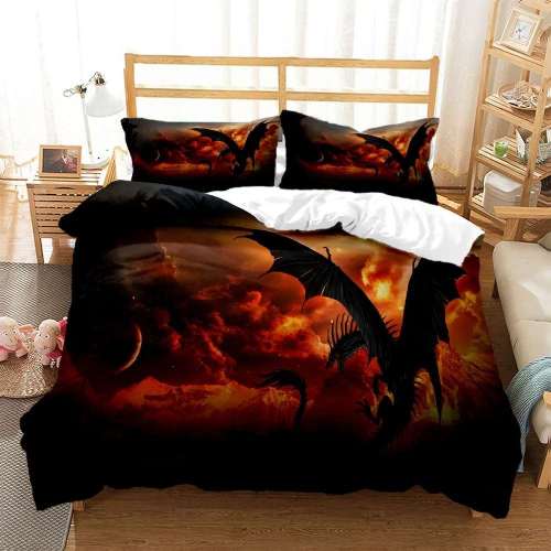 Dark Dragon Bedding Set