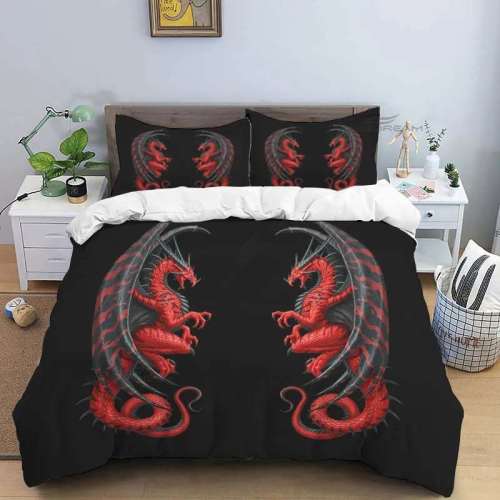 Double Dragons Bedding Cover