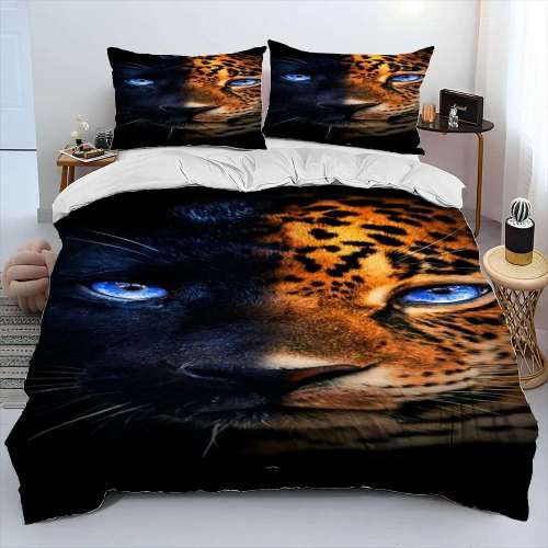Leopard Face Print Bedding Covers