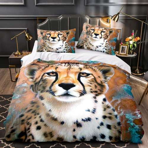Cheetah Face Bedding Cover