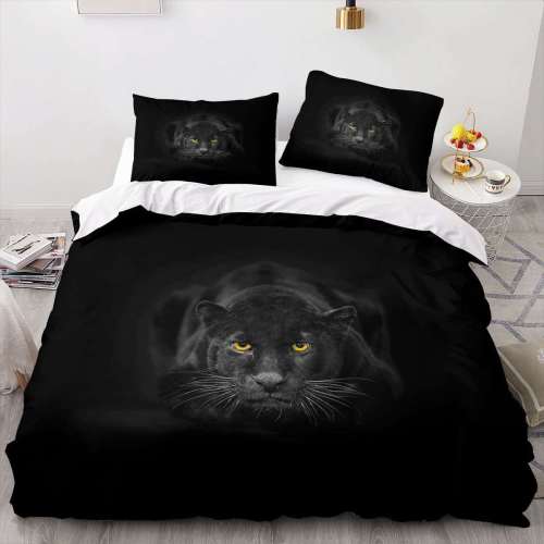 Panther Print Bed Covers