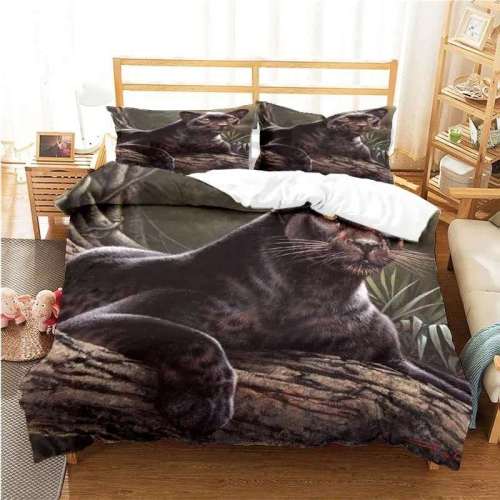 Black Leopard Bedding Sets