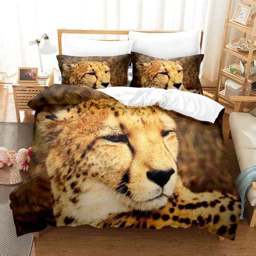 Cheetah Face Bedding Set