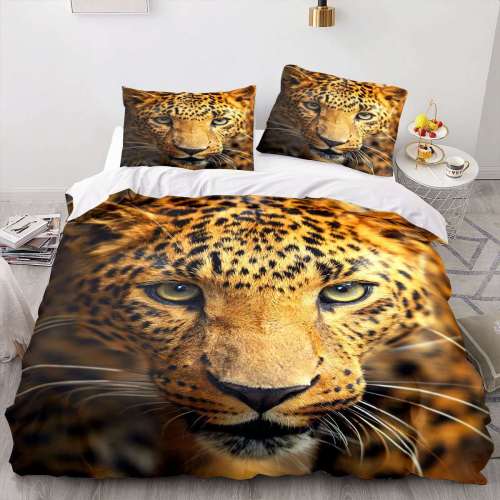 Leopard Face Bed Covers