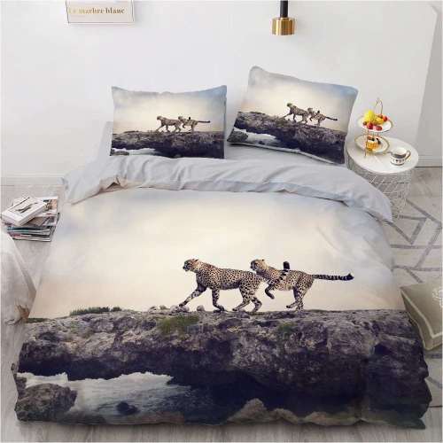 Cheetah Lovers Bedding Set