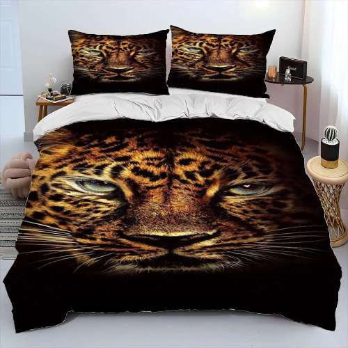Leopard Head Bedding Covers