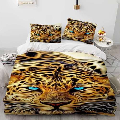 Leopard Face Bedding Set