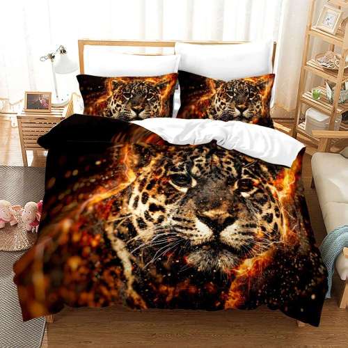 Galaxy Leopard Bedding