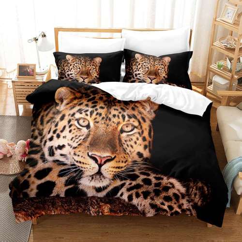 3D Leopard Duvet Cover
