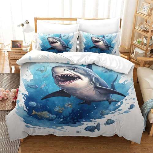White Shark Bedding Set
