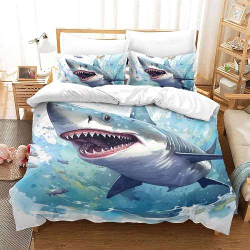 White Shark Bedding Set