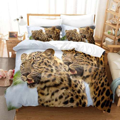 Leopard Couples Duvet Cover