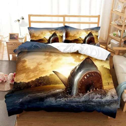 White Shark Bed Cover