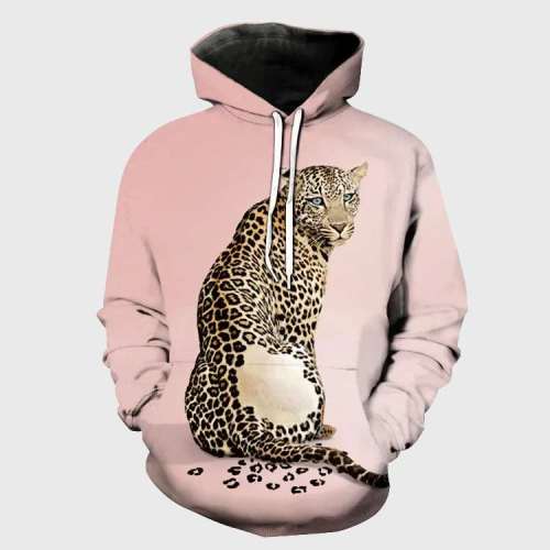 Pink Leopard Hoodie