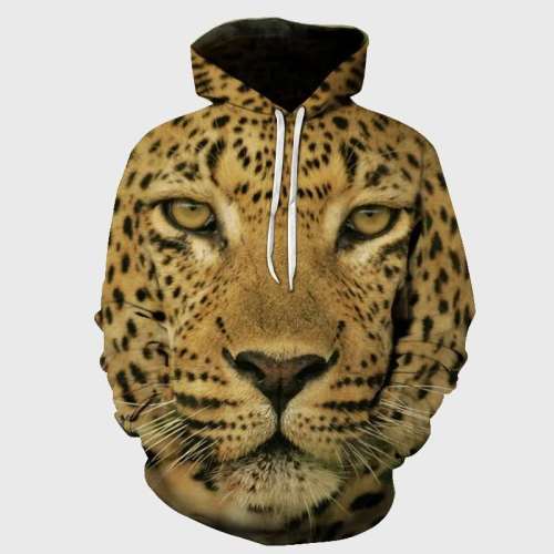 Family Matching Hoodie Leopard Face Hoodie