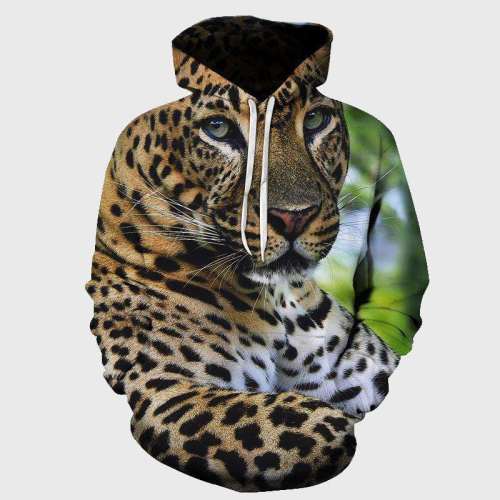 Leopard Print Hoodie