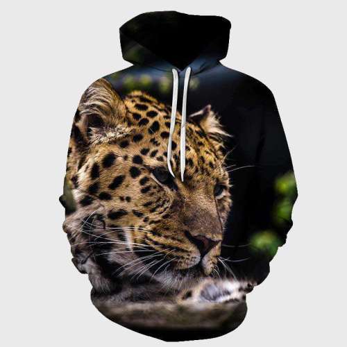Leopard Graphic Hoodie
