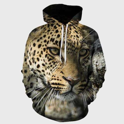 Leopard Graphic Hoodie