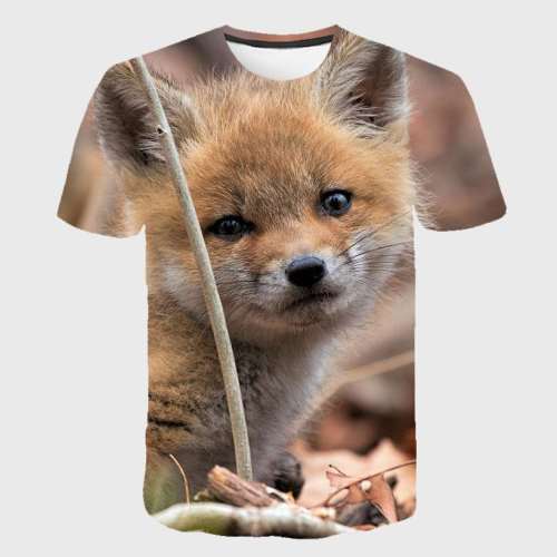 Baby Fox Print T-Shirt