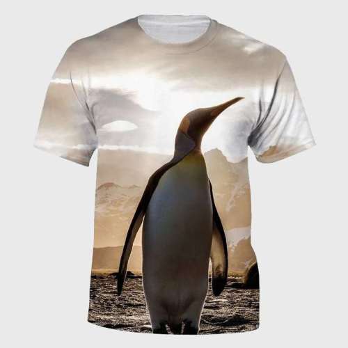 Beige Penguin T-Shirt