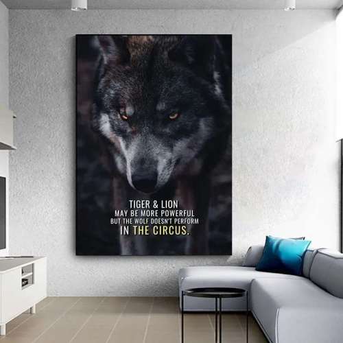 Wolf Quotation Wall Art