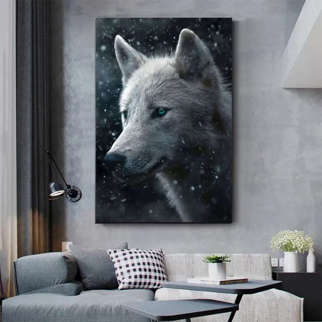 White Wolf Wall Art