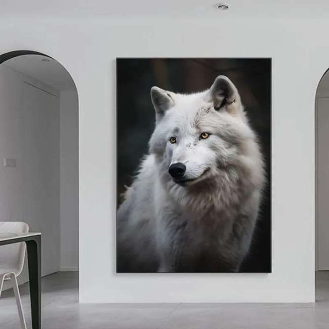 Arctic Wolf Print Wall Art