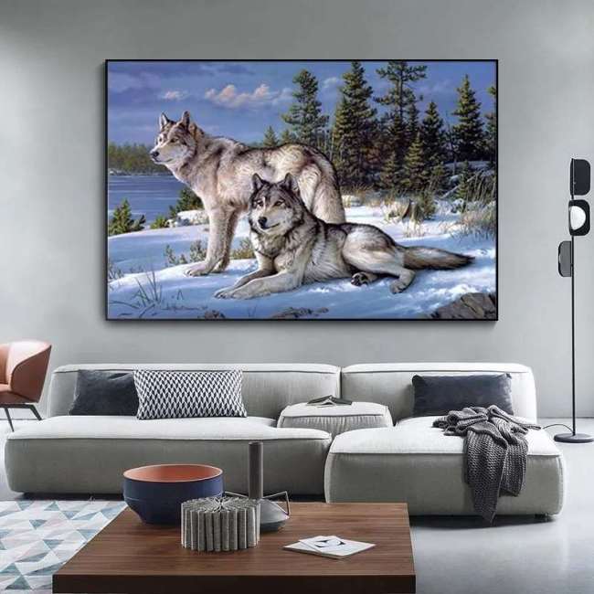 Wolf Couples Wall Art