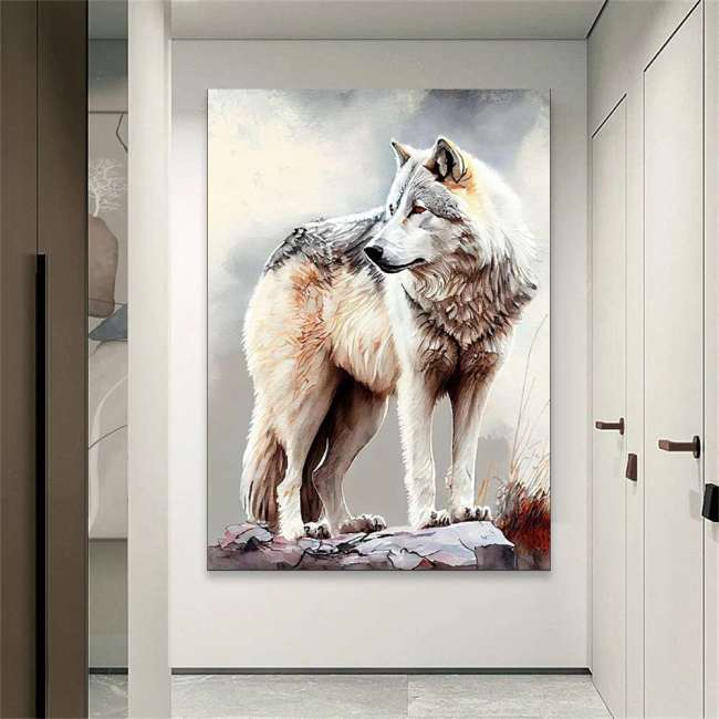 Bedroom Wolf Wall Art