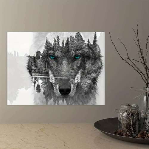 Blue Eye Wolf Wall Art