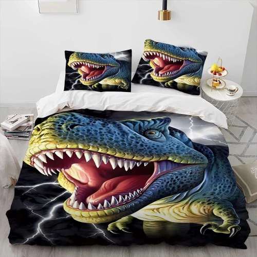 Dinosaur Face Print Bedding Sets