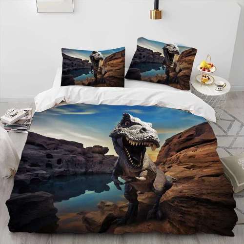 Dinosaur Across House Bedding Sets