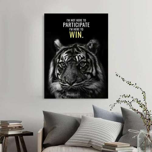 Slogan Tiger Wall Art