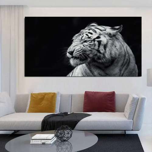 Angry Tiger Print Wall Art