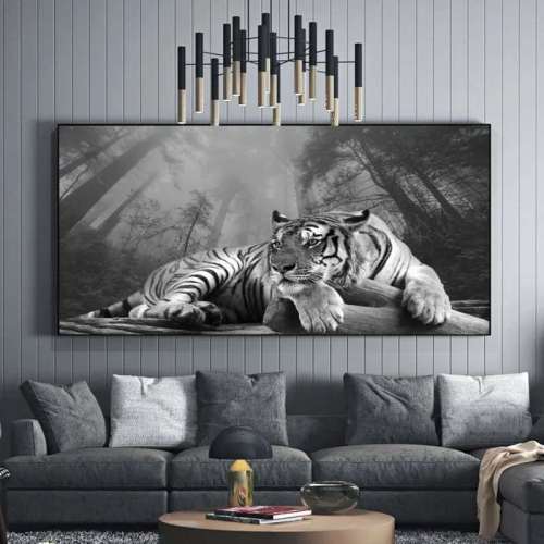Lying Tiger Print Wall Art